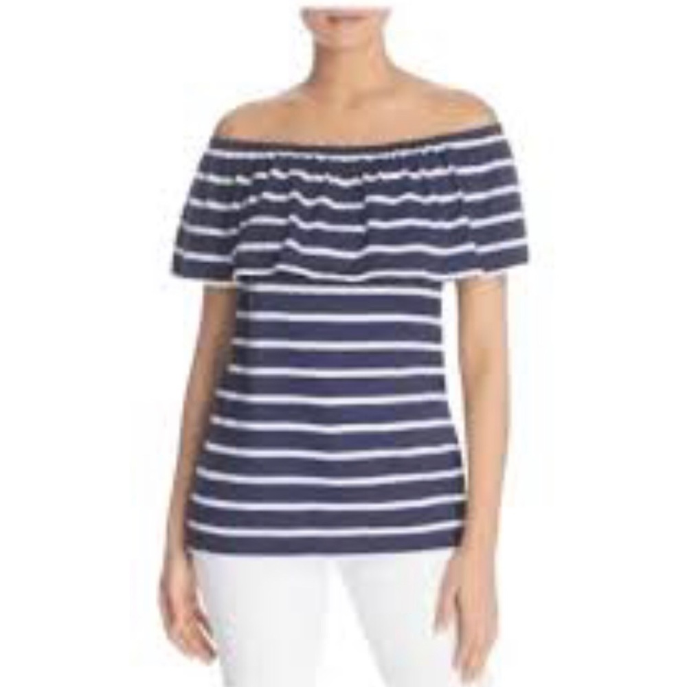NWT BeachLunchLounge “Eliza” Off-the-Shoulder Swing Top Size Medium